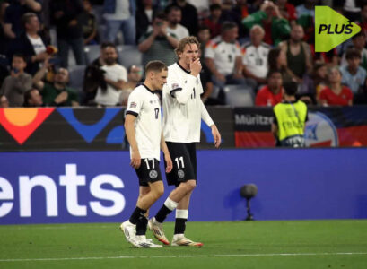 فلوريان فيرتز يحتفل بهدف مع منتخب ألمانيا