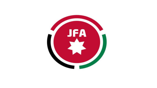 شعار الاتحاد الأردني لكرة القدم مع أندية وأكاديميات